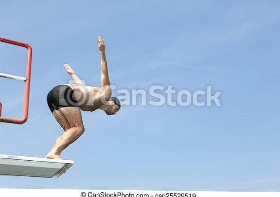 Adventures in the pool: Thrills and spills of diving board antics 